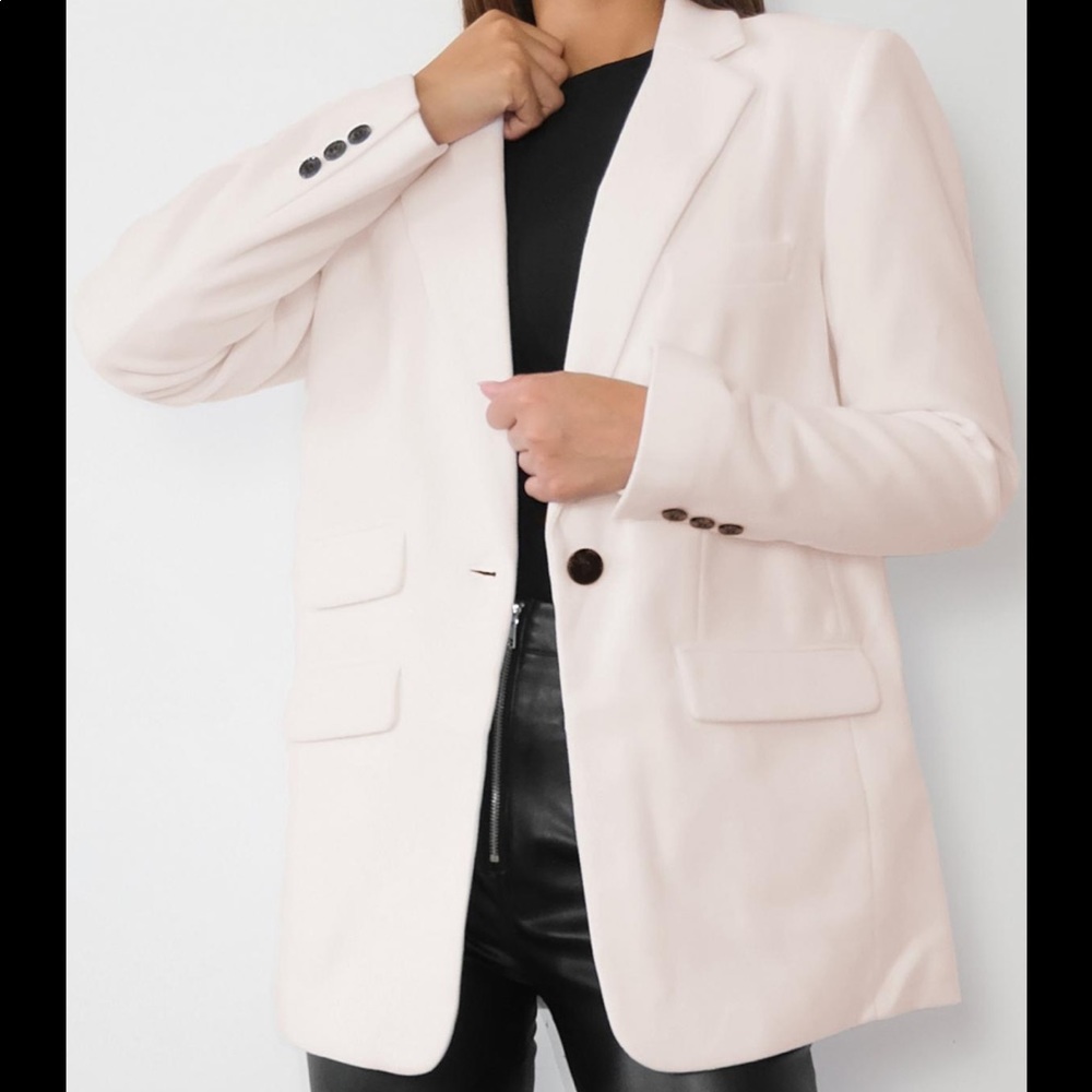 NWT Missguided Boyfriend Blazer Coat (Tall Sand)